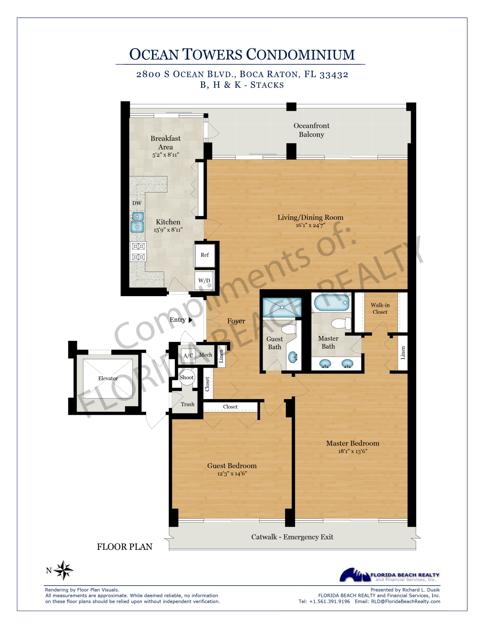 2800 South Ocean Boulevard, Unit 2K Boca Raton, FL 33432 - Photo 59 of 59 a picture of a wall with a picture of a wall