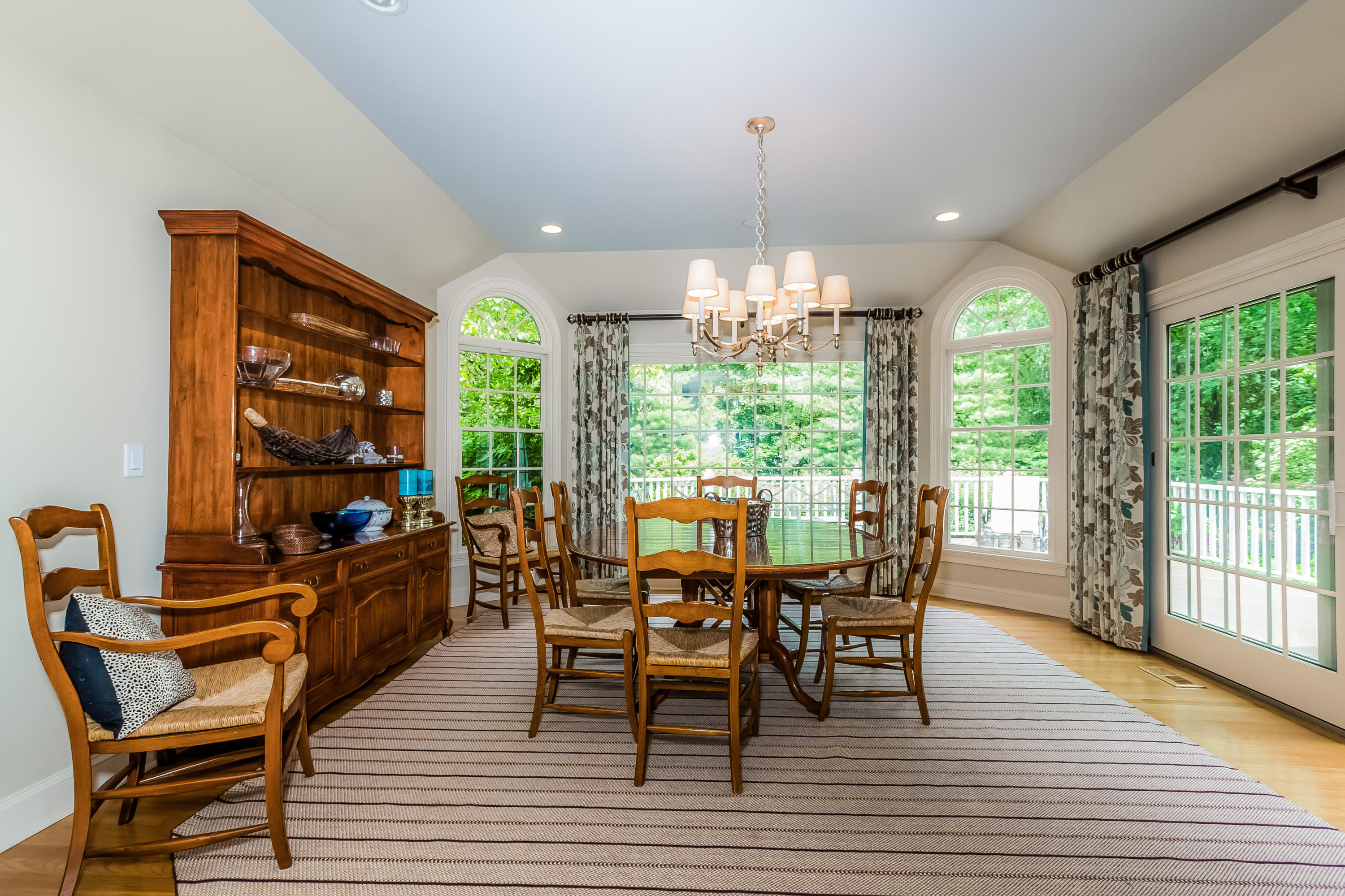 24 Birch Road Darien, CT 06820 - Photo 7 of 20 a view of a dining room with furniture window and outside view