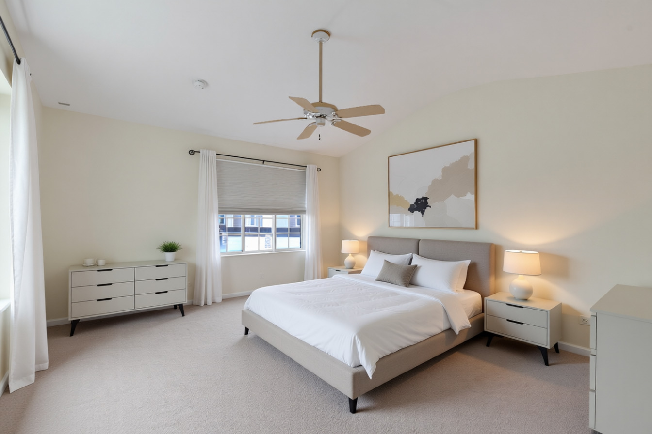 148 Locksley Drive Streamwood, IL 60107 - Photo 6 of 20 a bedroom with a bed and a window