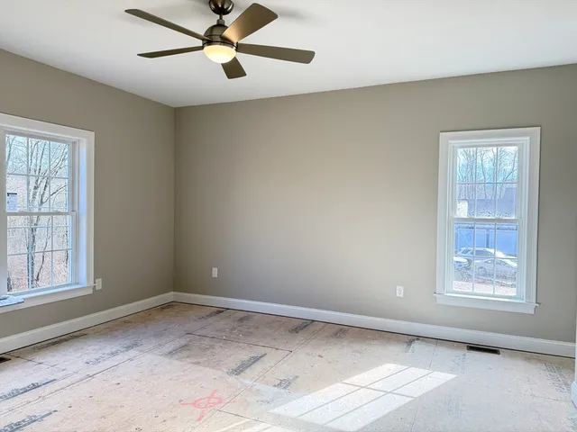 a view of kitchen with wooden floor