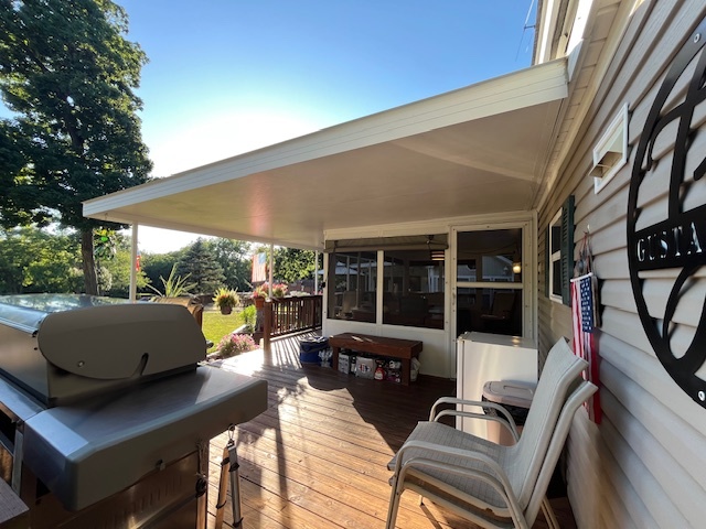 2795 East 28th Road Marseilles, IL 61341 - Photo 41 of 79 a outdoor space with patio the couches and a potted plant
