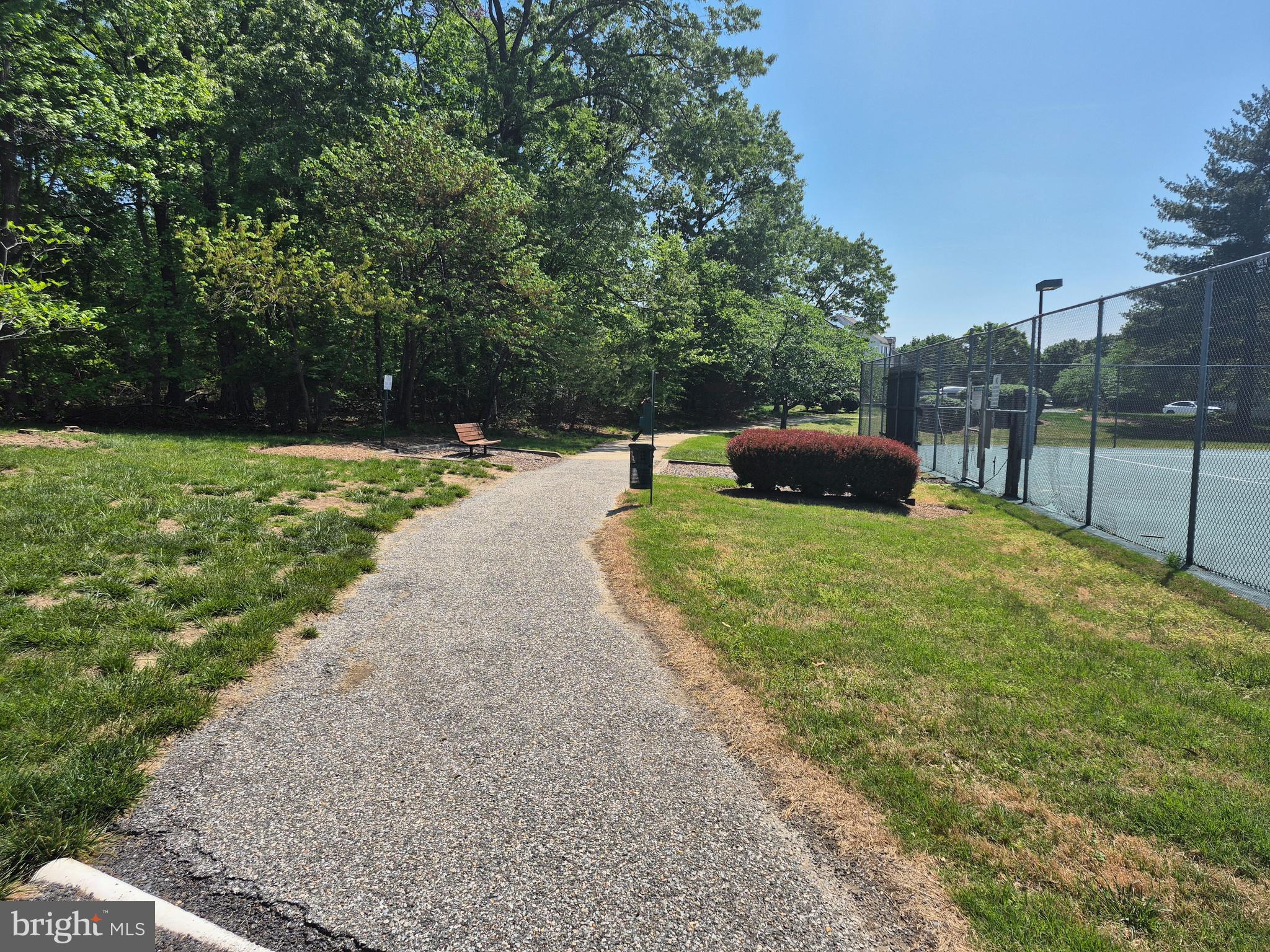 7006 Chain Fern Court Clinton, MD 20735 - Photo 22 of 23 a view of a garden with a bench