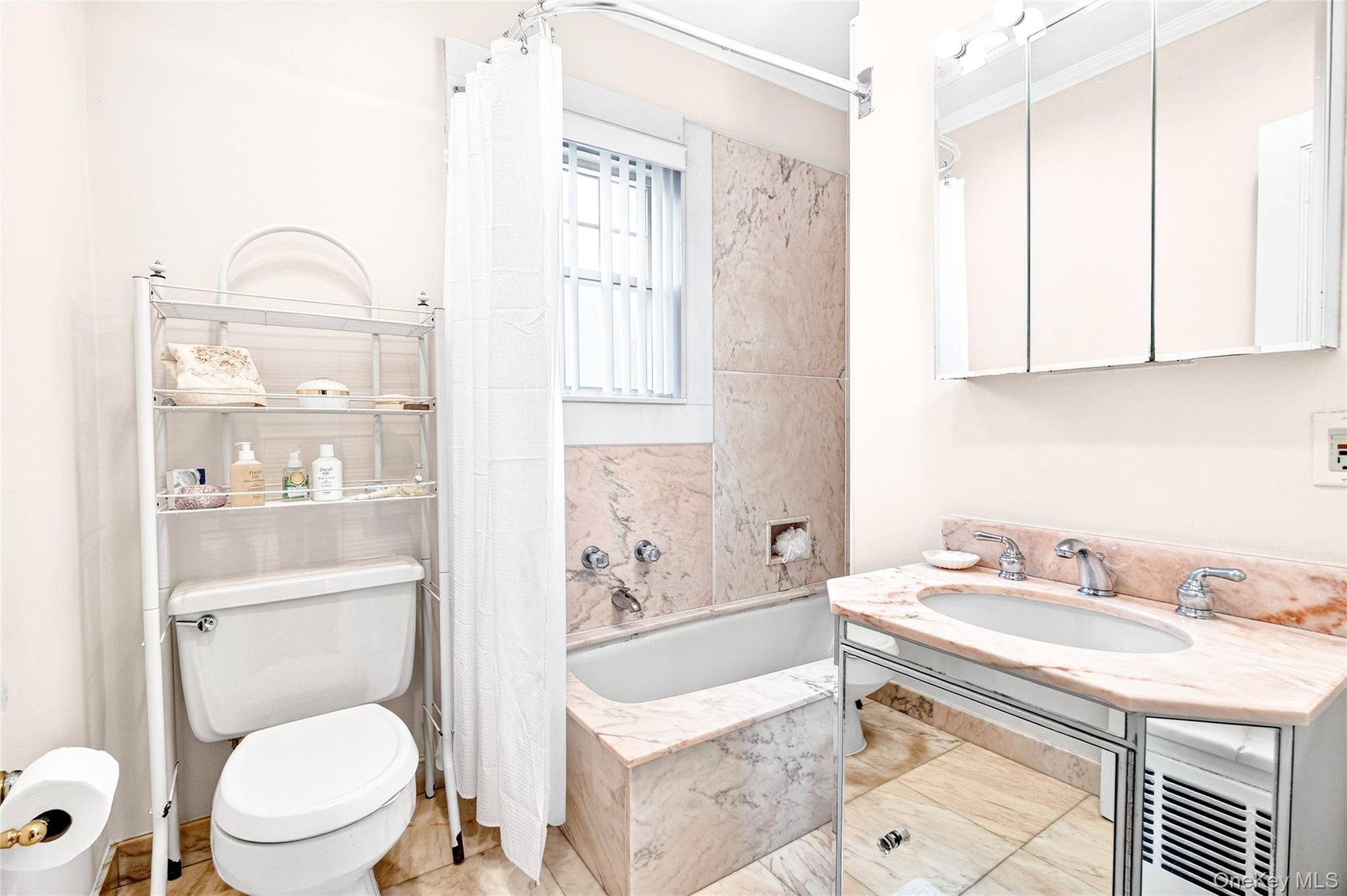 3334 Country Club Road Bronx, NY 10465 - Photo 39 of 48 a bathroom with a sink a toilet and a mirror