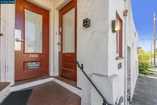 a view of an entryway door