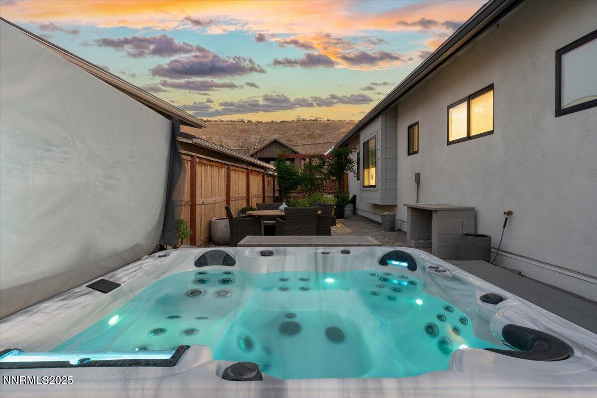 1593 River Hill Way Reno, NV 89523 - Photo 50 of 63 a backyard of a house with yard and outdoor seating