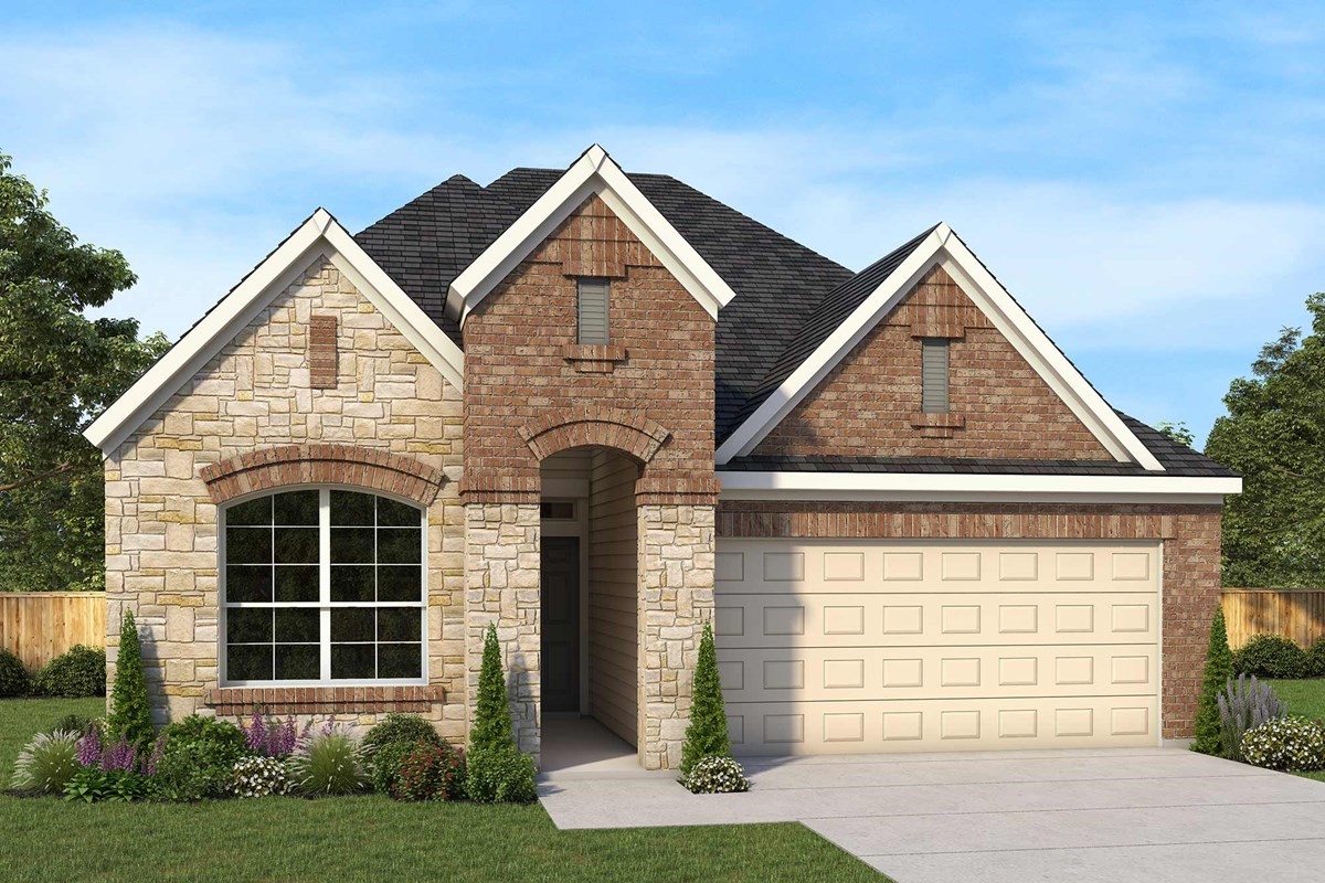 2834 Gdn Mdw Street Fulshear, TX 77423 - Photo 1 of 17 a front view of a house with a yard