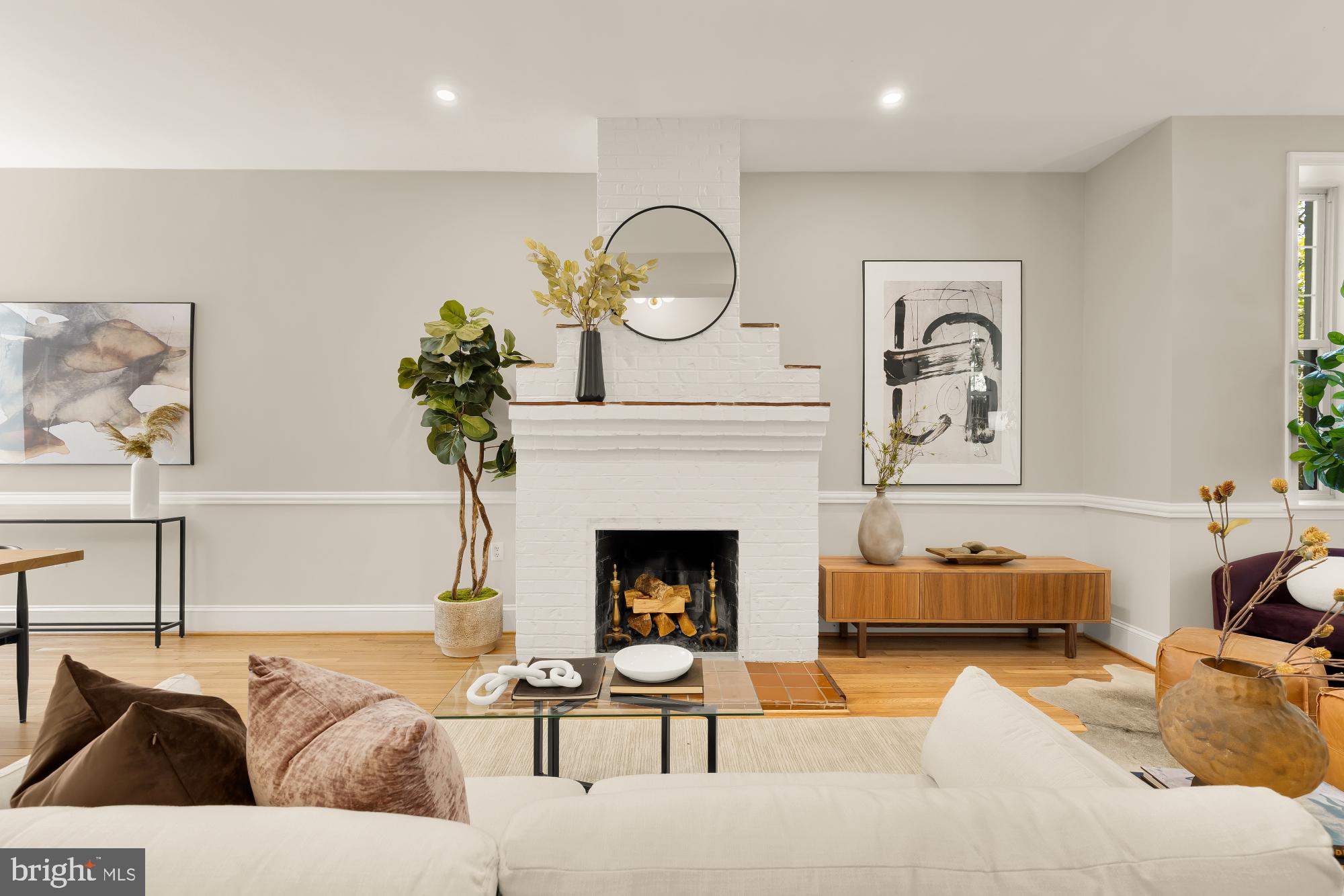 1347 F Street Northeast Washington, DC 20002 - Photo 7 of 46 Wood burning fireplace