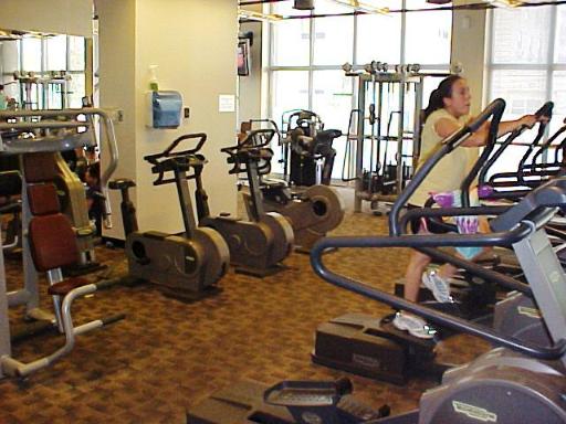 655 West Irving Park Road, Unit 4413 Chicago, IL 60613 - Photo 11 of 11 a room with gym equipment and large windows