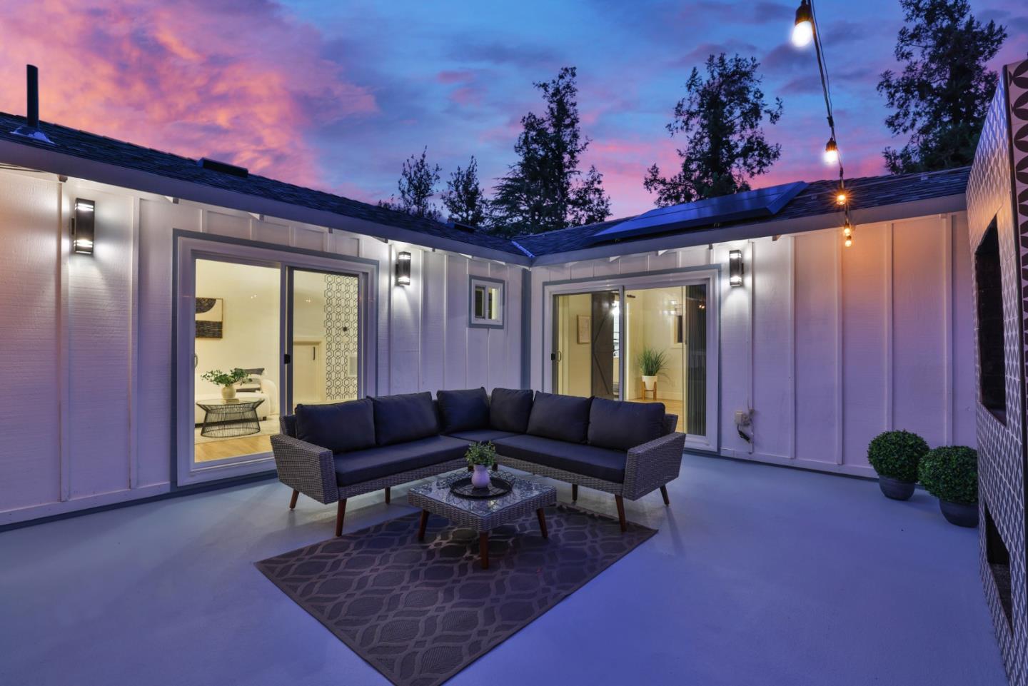 1280 Burrows Road Campbell, CA 95008 - Photo 26 of 47 a living room with furniture and a potted plant