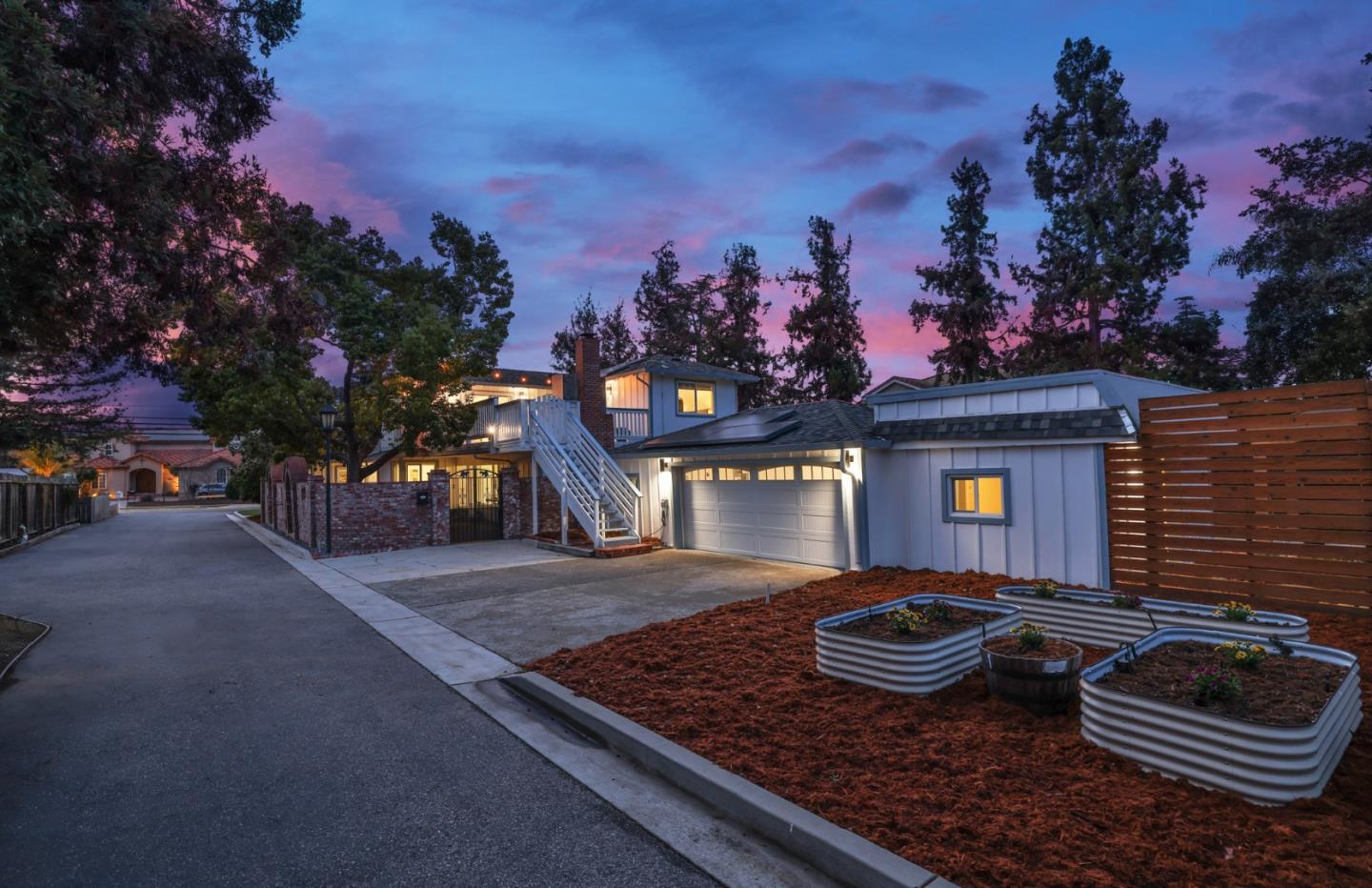 1280 Burrows Road Campbell, CA 95008 - Photo 27 of 47 a front view of a house with garden