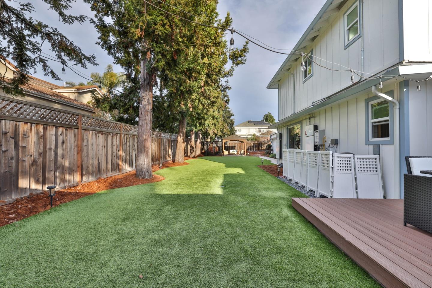 1280 Burrows Road Campbell, CA 95008 - Photo 33 of 47 a view of a back yard of the house