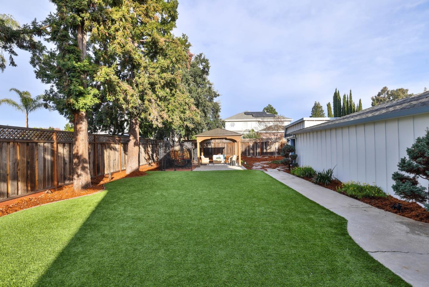 1280 Burrows Road Campbell, CA 95008 - Photo 34 of 47 a view of a back yard of the house