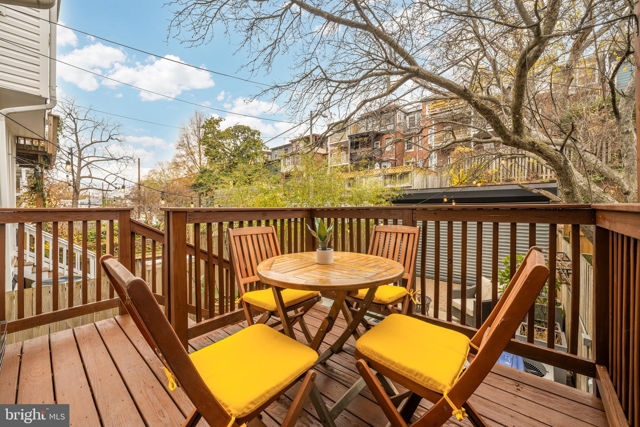 1813 Kilbourne Place Northwest Washington, DC 20010 - Photo 27 of 69 Bright back deck