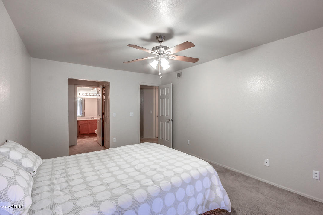 1331 West Baseline Road, Unit 273 Mesa, AZ 85202 - Photo 17 of 24 Master Bedroom with Ceiling Fan