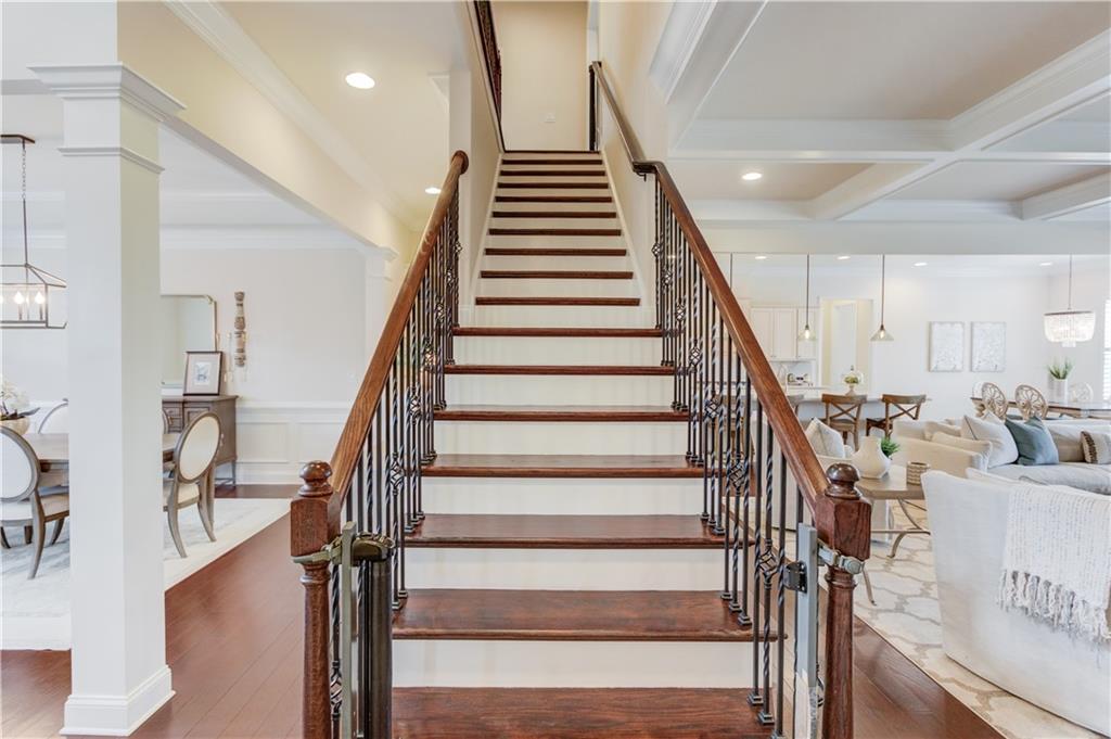 632 Rio Vista Court Suwanee, GA 30024 - Photo 29 of 64 a view of entryway and hall with wooden floor