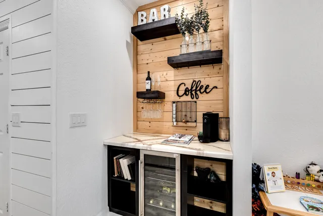 a view of table and workspace