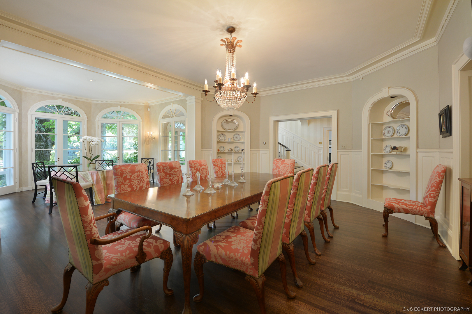 1035 North Sheridan Road Lake Forest, IL 60045 - Photo 14 of 47 a view of a dining room with furniture window and wooden floor