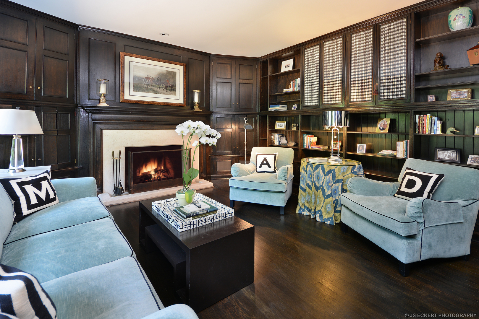 1035 North Sheridan Road Lake Forest, IL 60045 - Photo 16 of 47 a living room with furniture and a fireplace