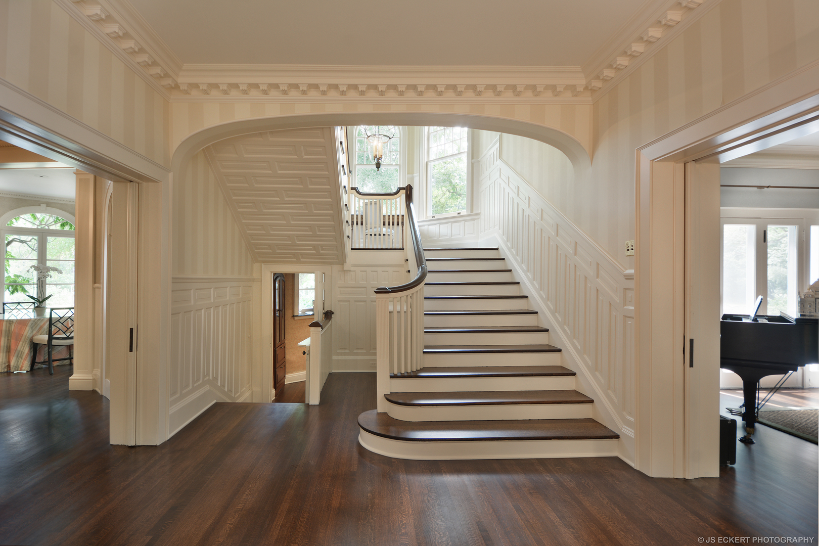 1035 North Sheridan Road Lake Forest, IL 60045 - Photo 7 of 47 a view of entryway and hall with wooden floor