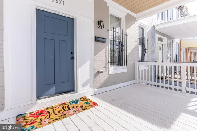 a view of an entryway door