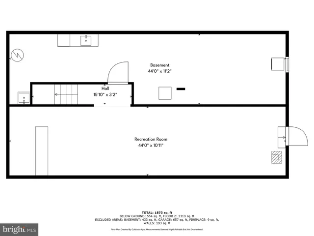 a picture of a room with a picture of a wall