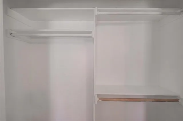 a close up view of racks on the wall