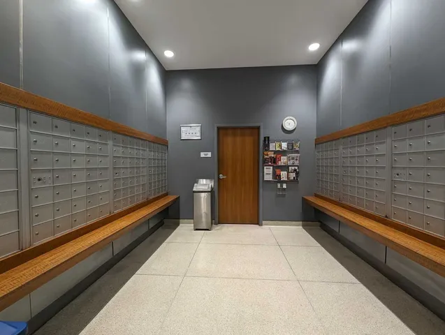a view of lobby with stairs