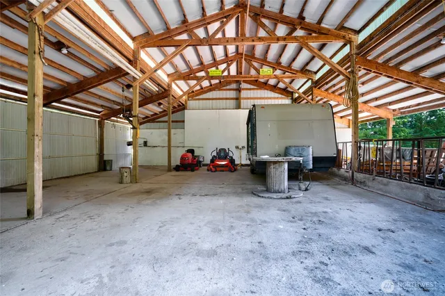 a view of a chairs in a room