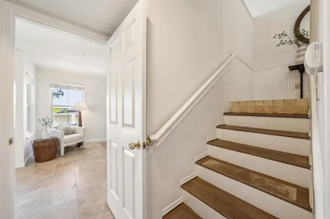 a view of entryway with livingroom and furniture