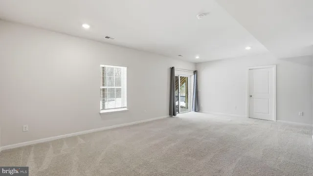 a view of balcony with yard