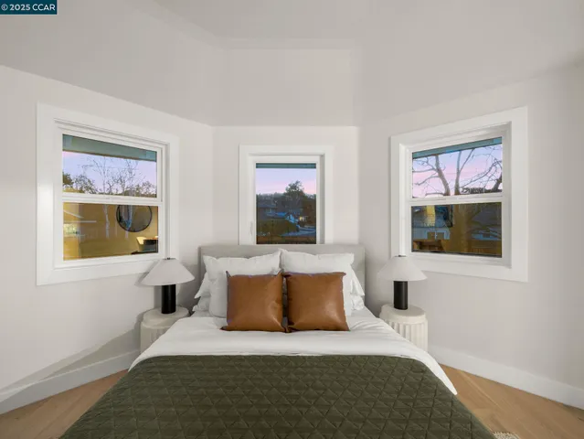 a view of a backyard with a garden