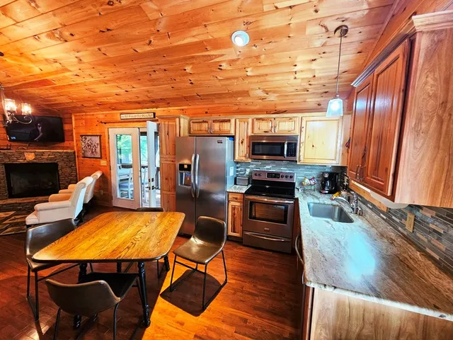 a outdoor space with furniture