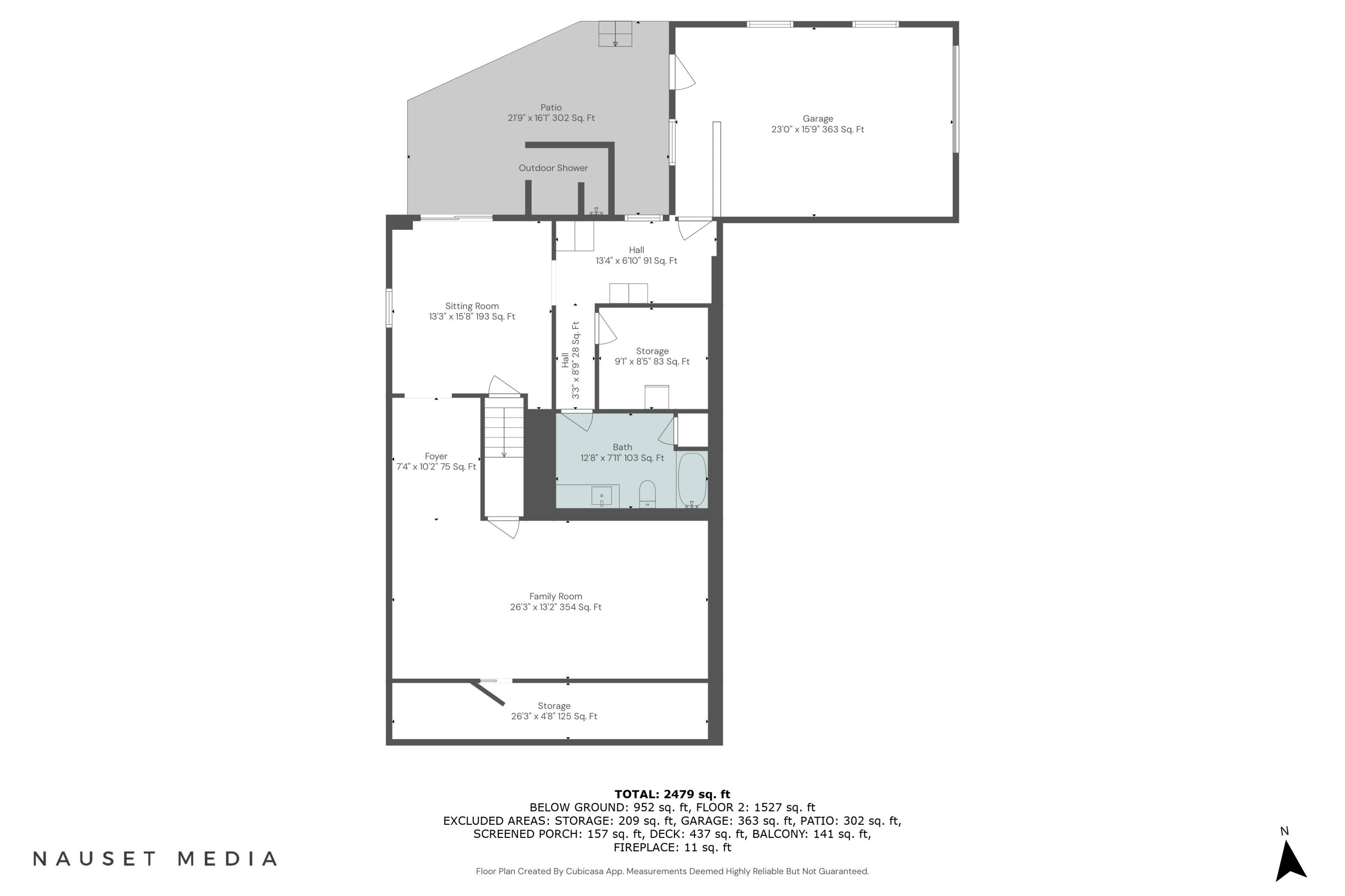 24 Bay Road Cotuit, MA 02635 - Photo 42 of 44 a picture of a floor plan