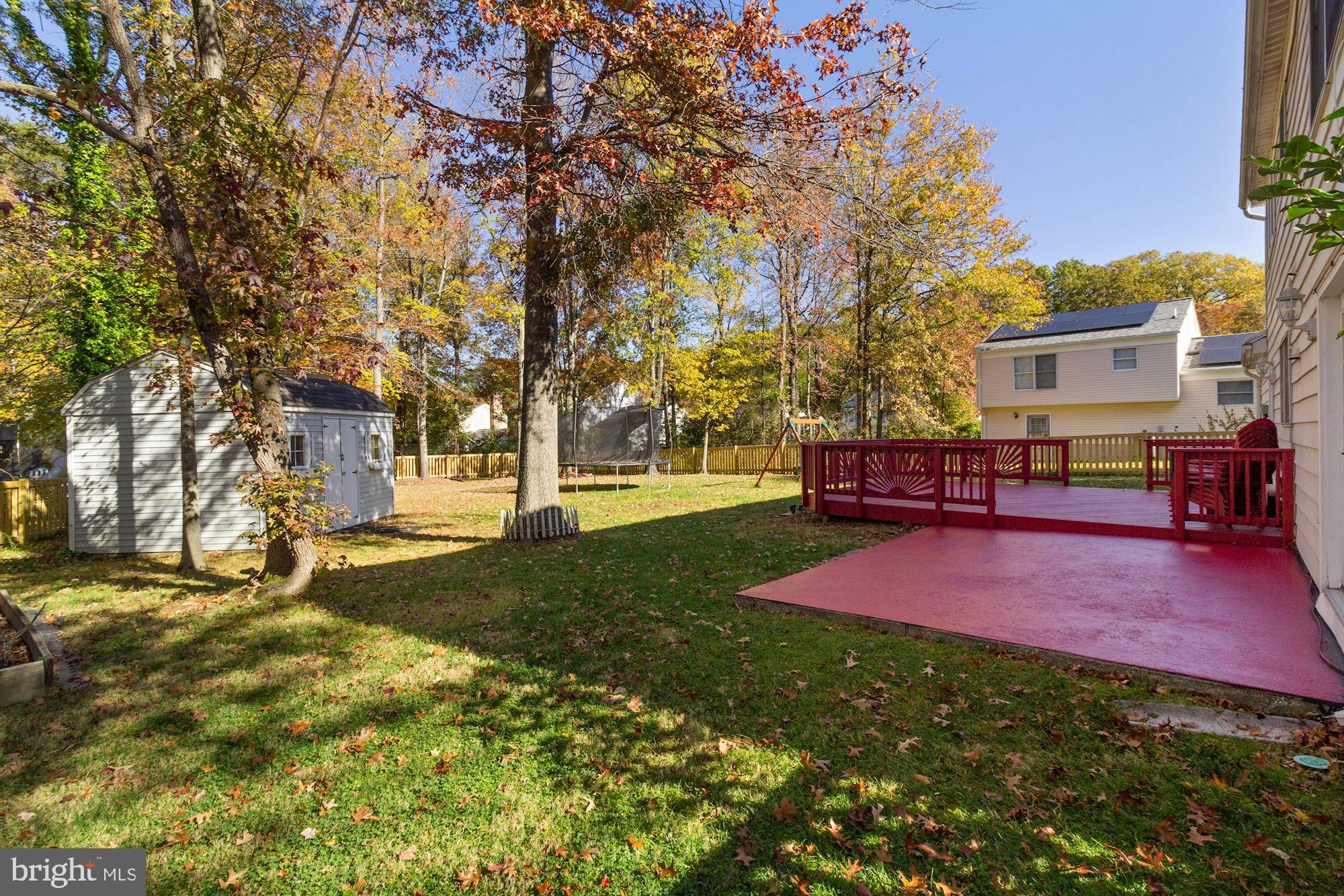 10212 Snowden Road Laurel, MD 20708 - Photo 40 of 43 Level Fenced Rear Yard w/Storage Shed