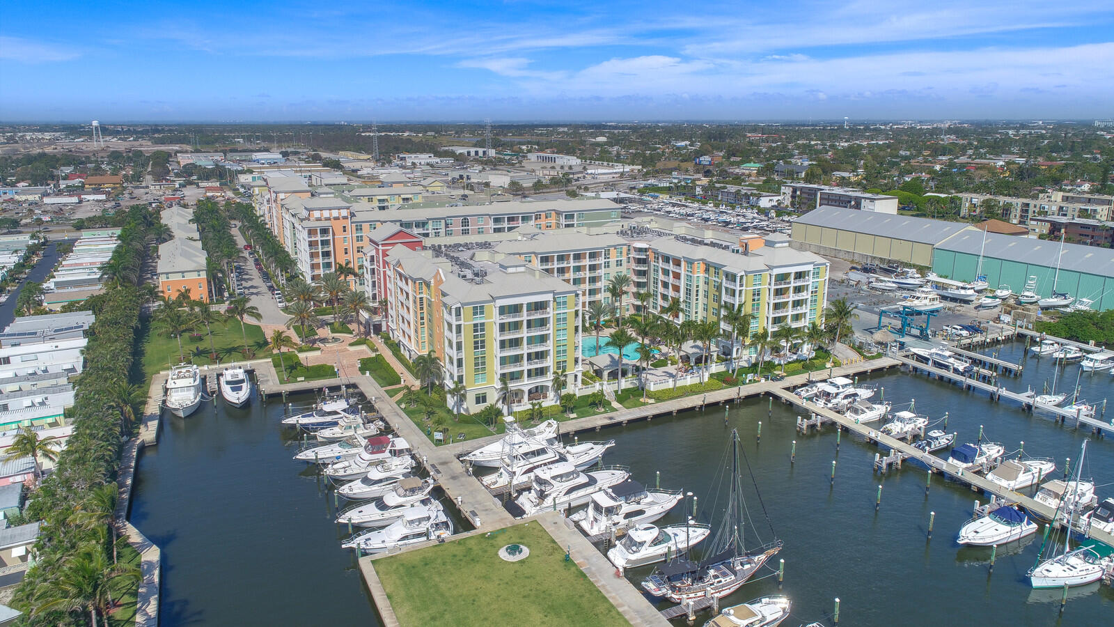 804 East Windward Way, Unit 307 Lantana, FL 33462 - Photo 29 of 44 a view of a city with an ocean