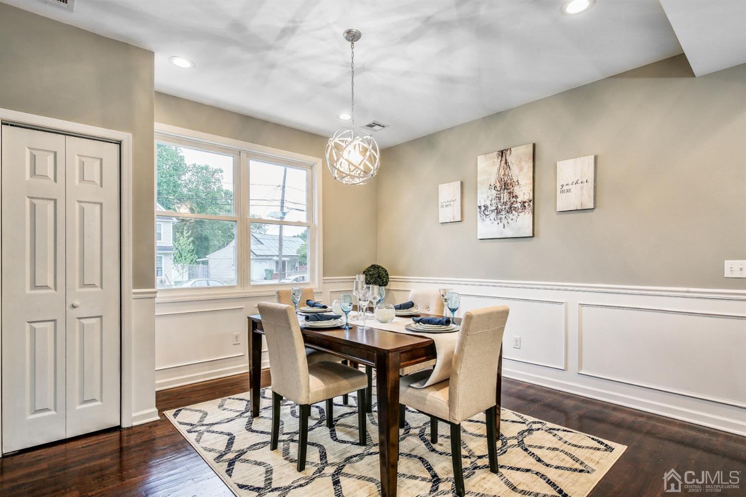 9 Markham Road Edison, NJ 08817 - Photo 12 of 28 a view of a dining room with furniture window and wooden floor