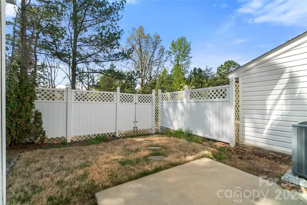 a backyard of a house