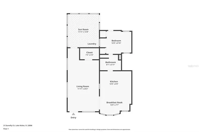a view of a white house with a yard and large tree