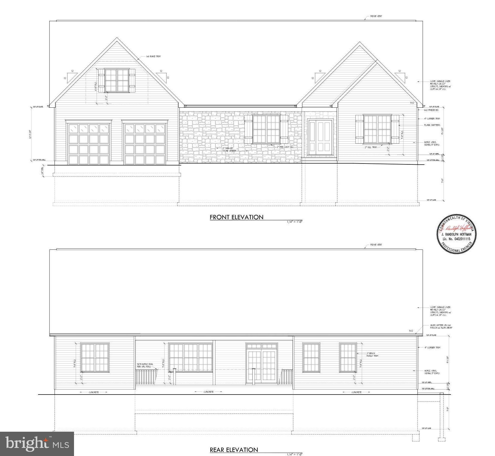 2012 Dozer Lane Catlett, VA 20119 - Photo 83 of 92 Front and rear elevations