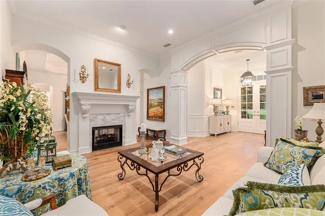a view of a house with wooden floor