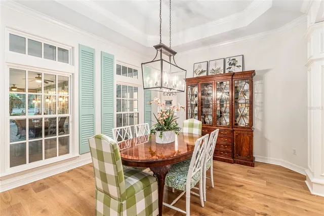 a view of a park with tree s