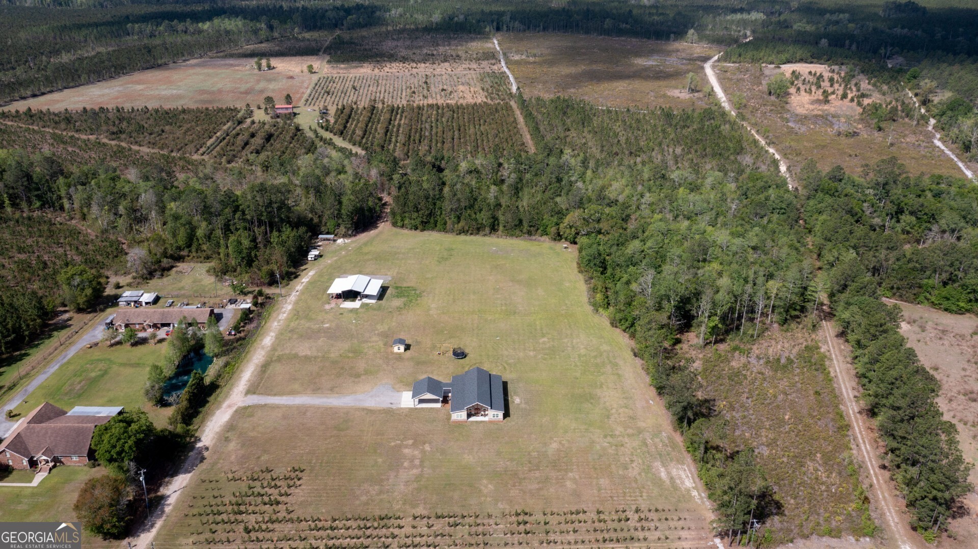 6213 Spanish Creek Road Folkston, GA 31537 - Photo 10 of 38 a aerial view of a house with a yard
