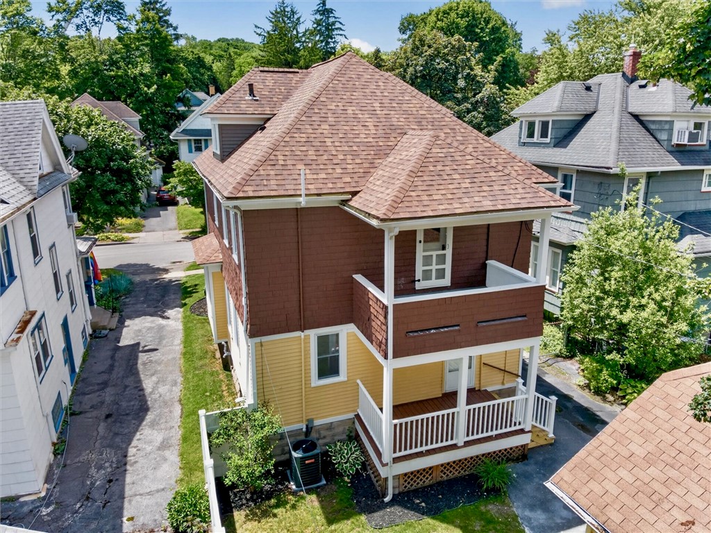 132 Mulberry Street Rochester, NY 14620 - Photo 35 of 50 Cover back porch and 2nd floor balcony off bedroom