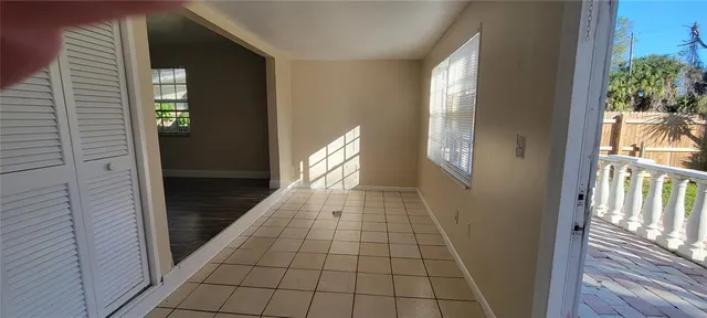 a view of an empty room