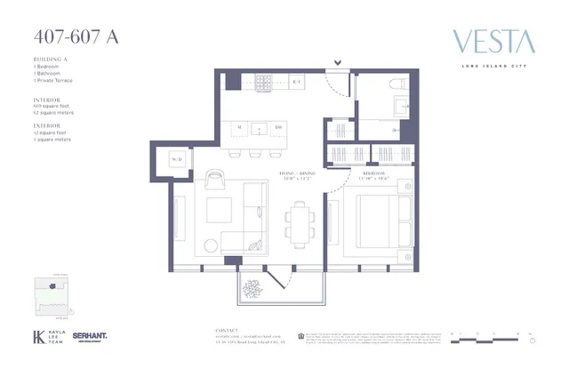$1,160,000 | 11-36 45th Road, Unit 607A | Long Island City