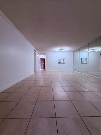 a view of a livingroom with a fan