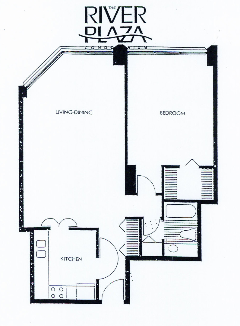 405 North Wabash Avenue, Unit 314 Chicago, IL 60611 - Photo 17 of 26 a picture of floor plan