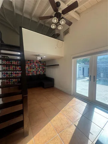 a view of a garden with pathway