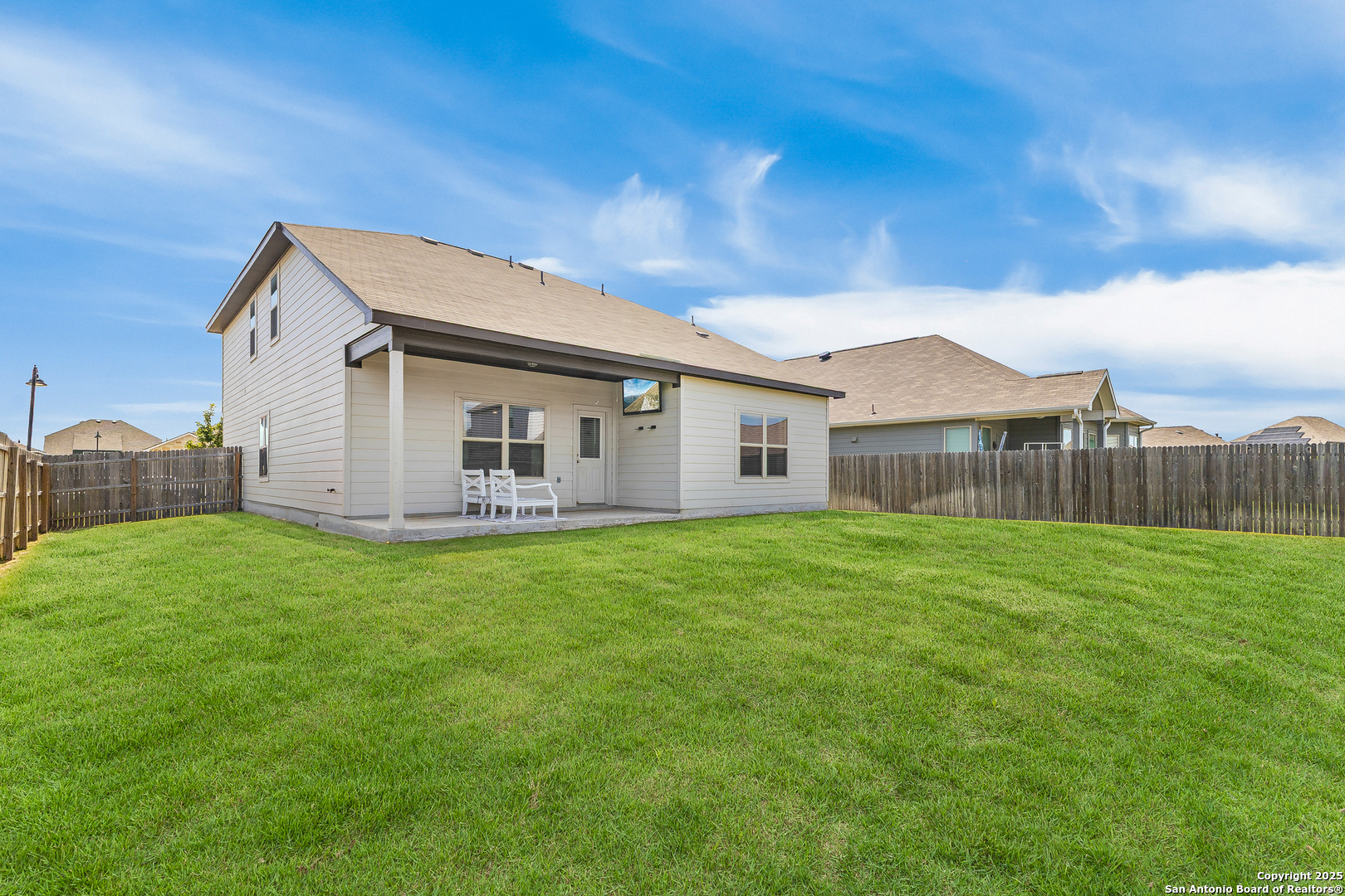 217 Stag Way Cibolo, TX 78108 - Photo 29 of 31 a view of a house with backyard and garden