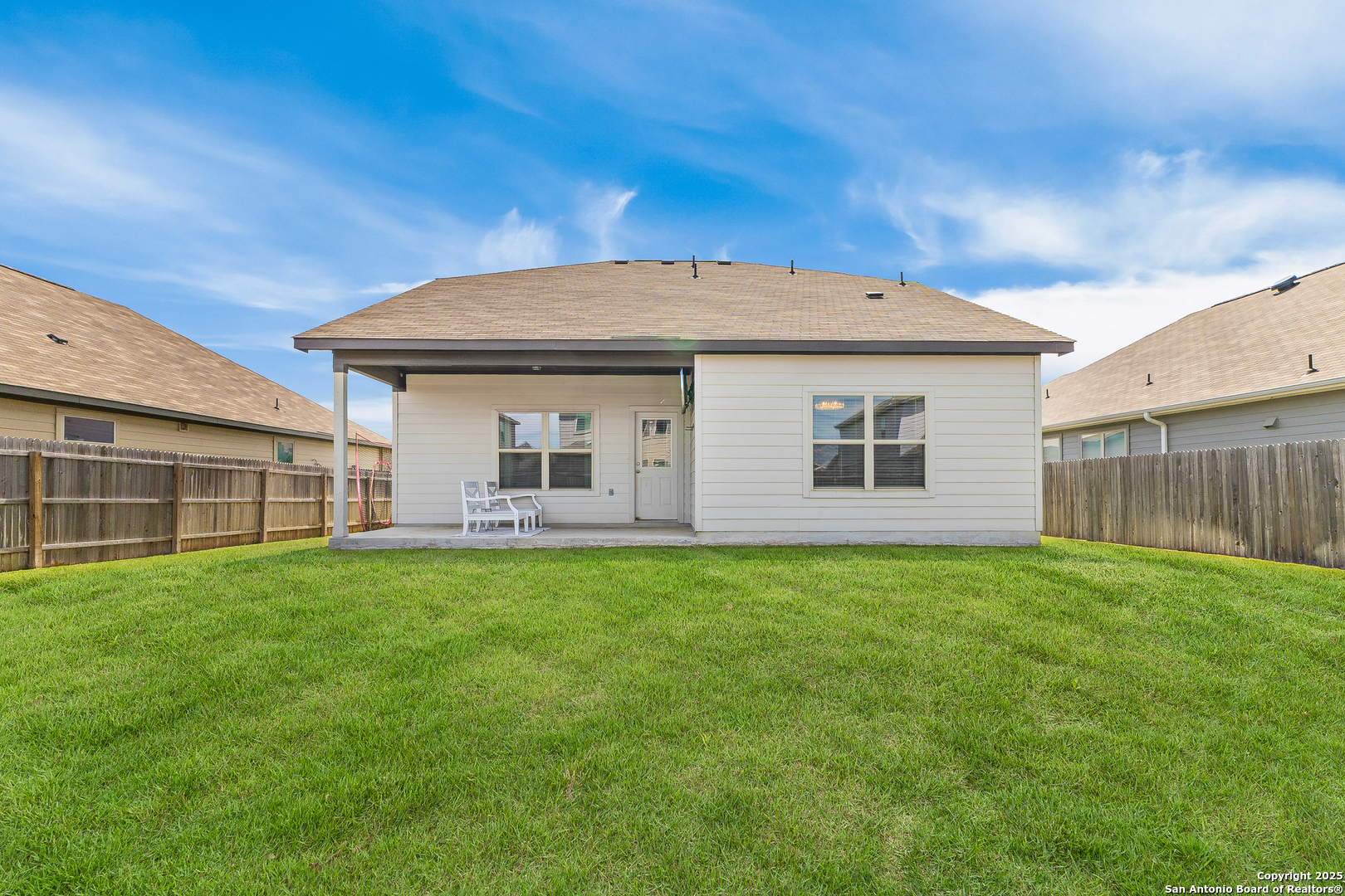 217 Stag Way Cibolo, TX 78108 - Photo 30 of 31 a view of a house with a backyard